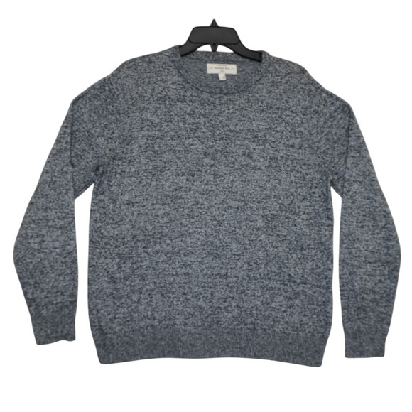 Hawker Rye Gray Cotton Cashmere Blend Sweater - Size M - Picture 1 of 3